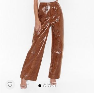 Nasty Gal High Waisted Vinyl Pants!